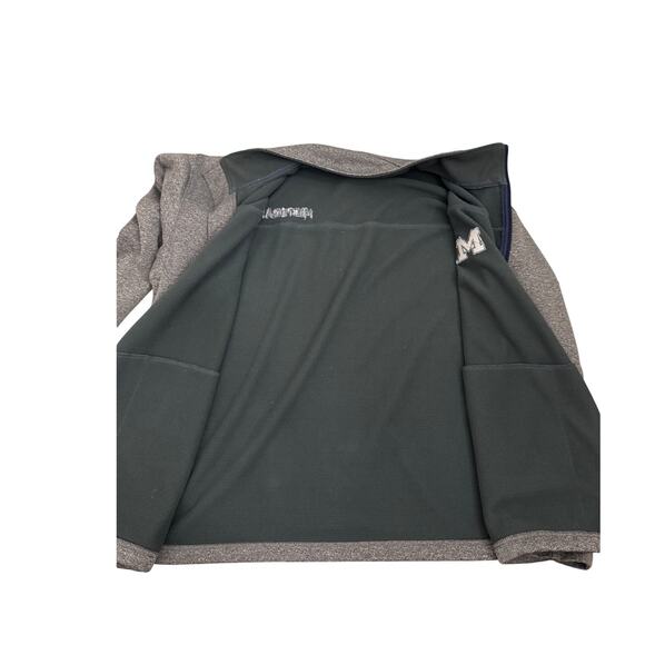 Knights Apparel Michigan Full Zip Gray Sweatshirt Size Men's 2X - Picture 5 of 5